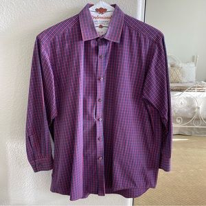 Men's Club Room Button Down Dress Shirt Size 16.5, 32/33